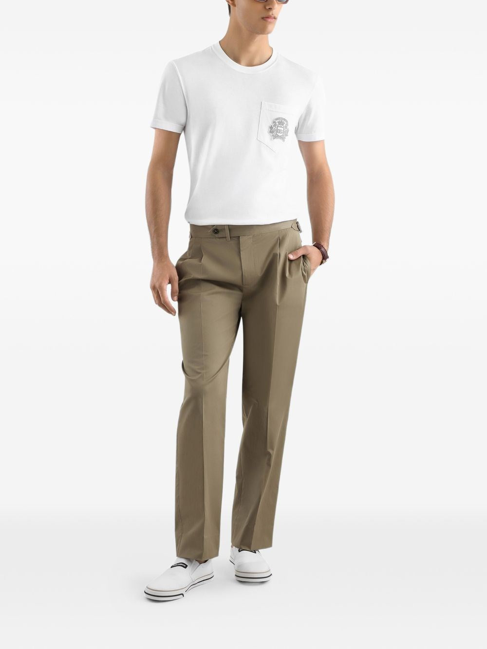 Dolce & Gabbana Men Stretch Gabardine Trousers DOLCE & GABBANA