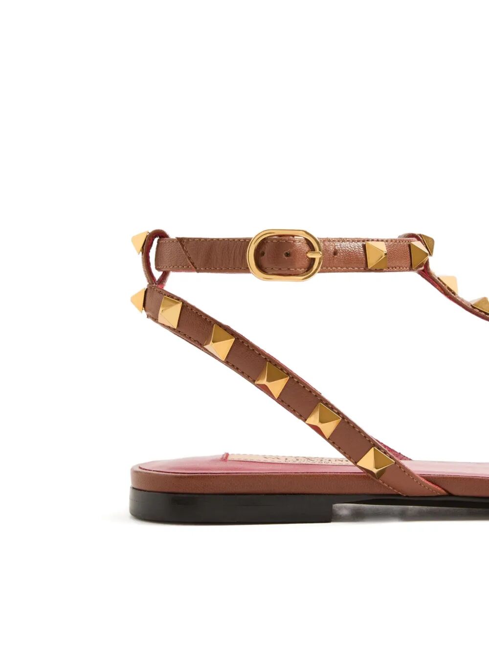 Valentino Garavani Women Studdy Kidskin Flat Sandals VALENTINO GARAVANI