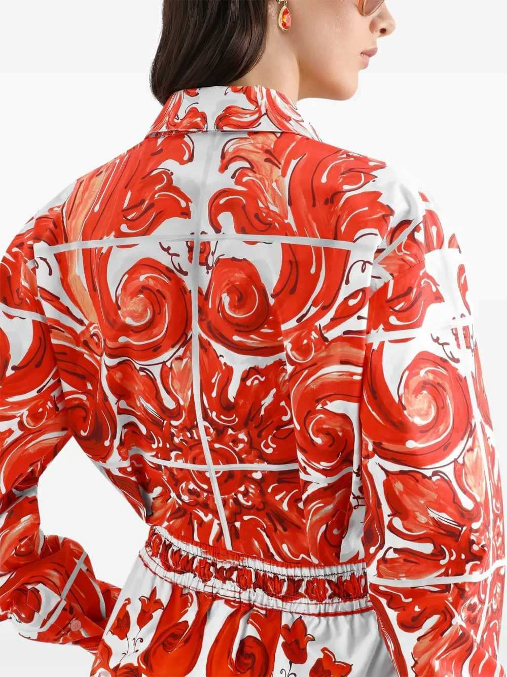 Dolce & Gabbana Women Majolica Print Shirt DOLCE & GABBANA