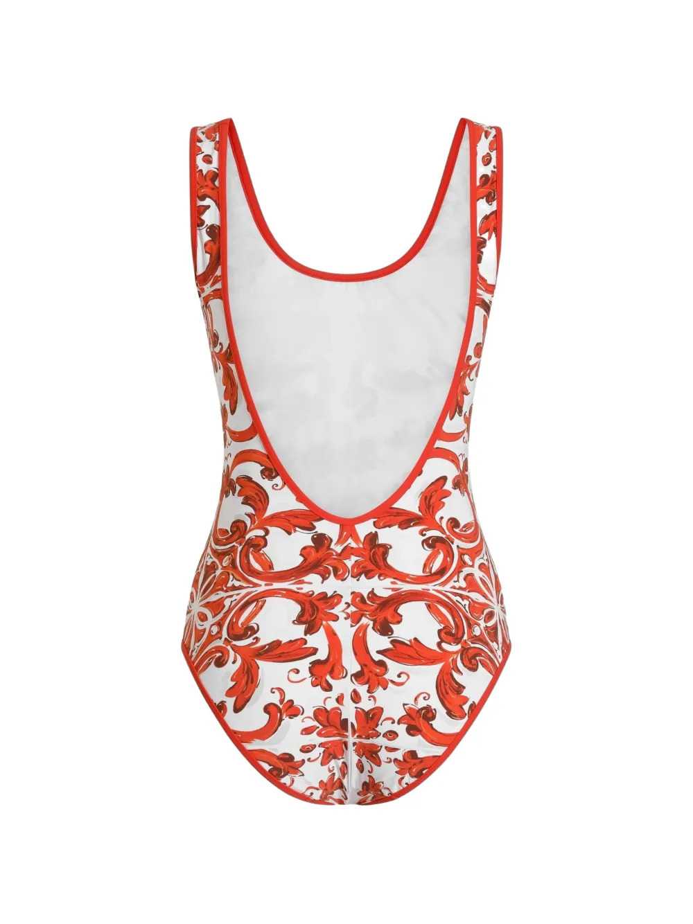 Dolce & Gabbana Women One-Piece Swimsuit With Majolica Print DOLCE & GABBANA