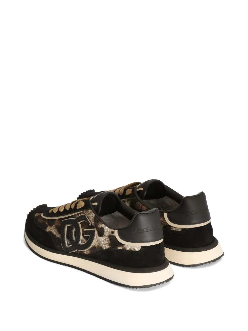 Dolce & Gabbana Women Padded Dg Sneakers In Leopard-Print Fabric DOLCE & GABBANA