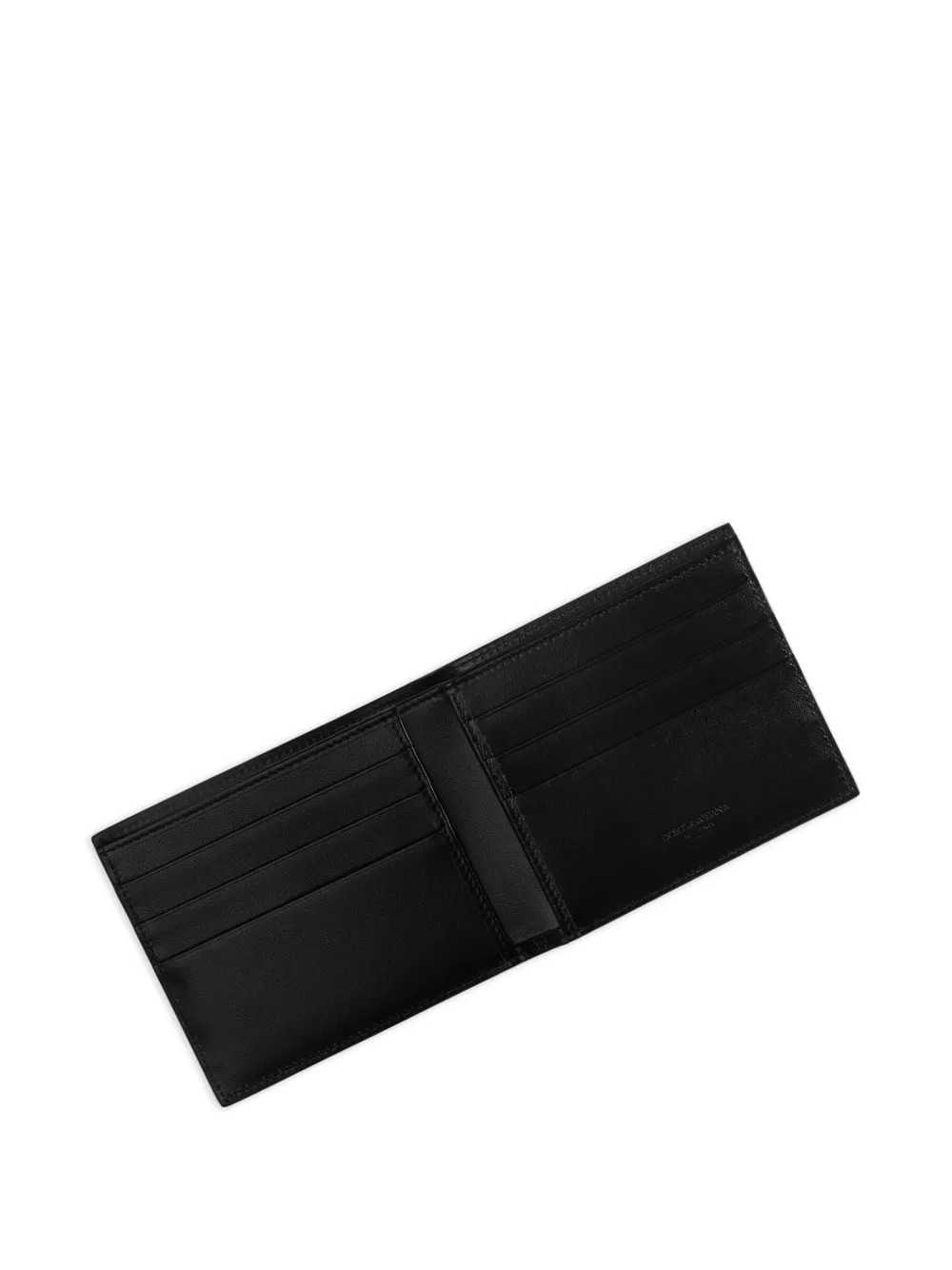 Dolce & Gabbana Men Calfskin Wallet With Dg Logo. DOLCE & GABBANA