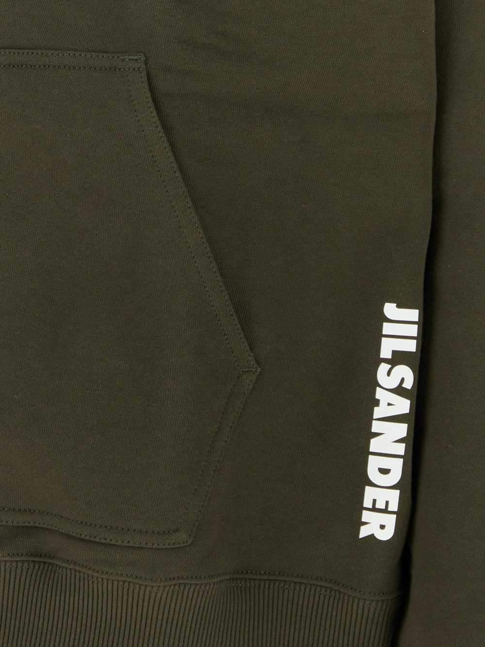 Jil Sander Men Olive Green Cotton Sweatshirt JIL SANDER