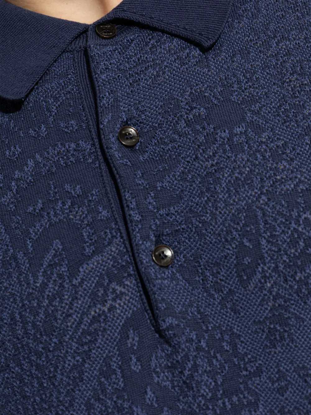 Etro Men Paisley Button-Up Polo ETRO
