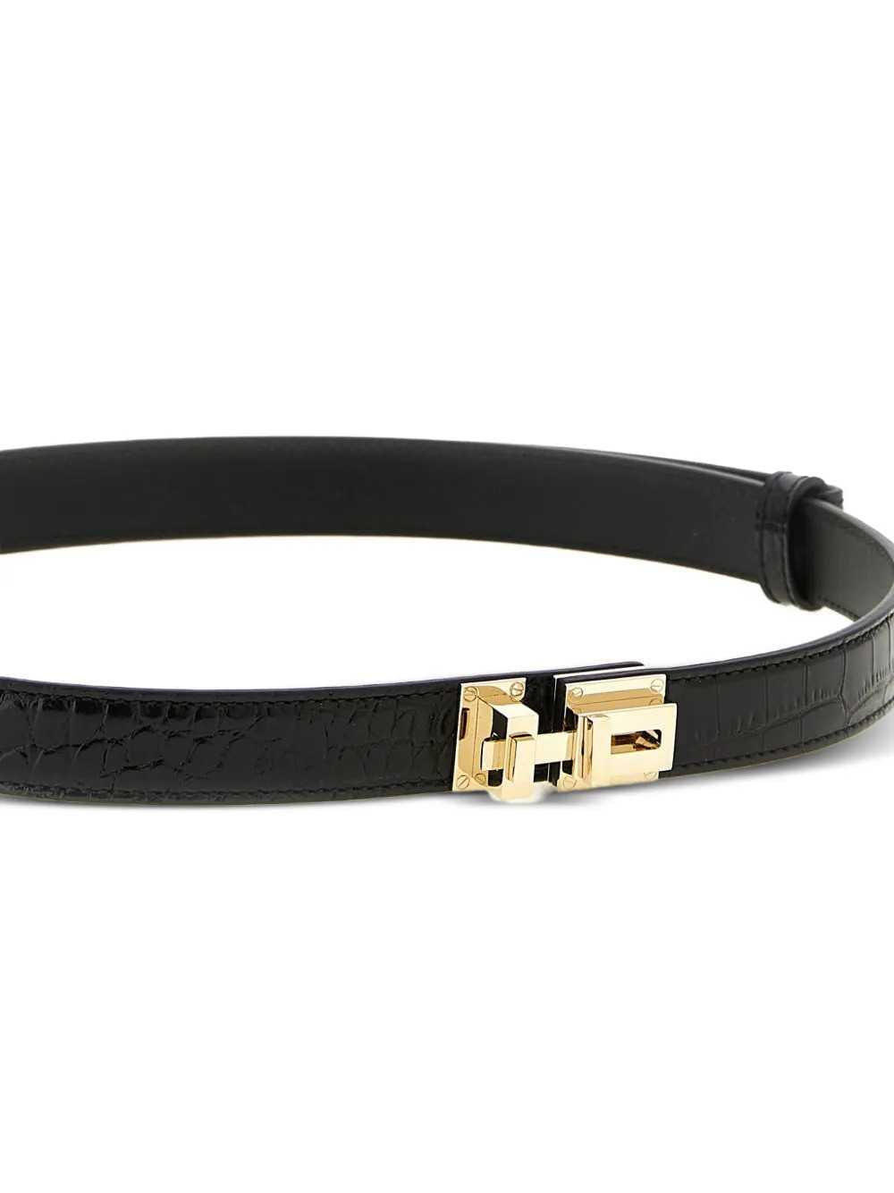 Tom Ford Women Crocodile-Effect Belt TOM FORD