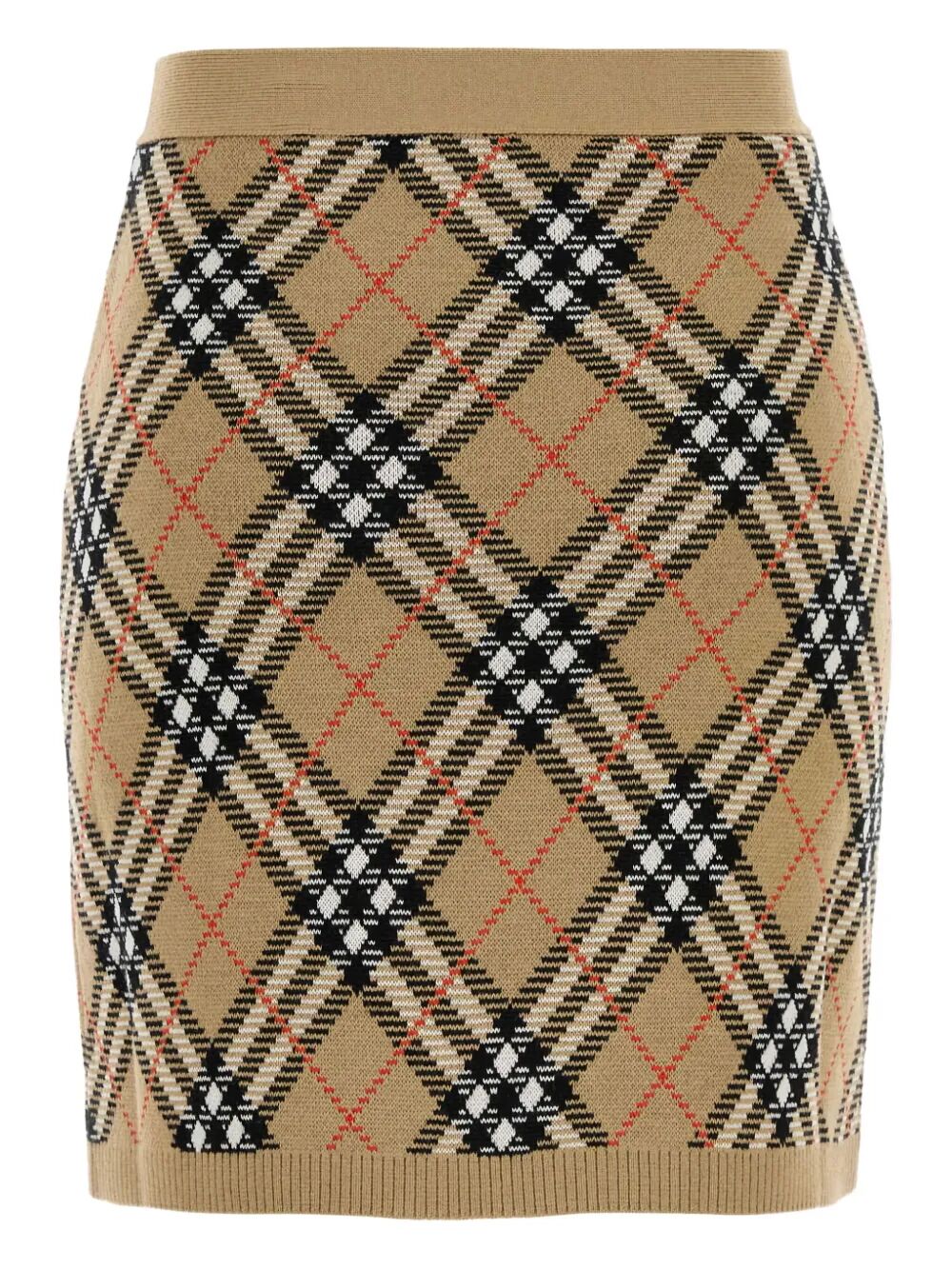 Burberry Women Check Knit Mini Skirt BURBERRY