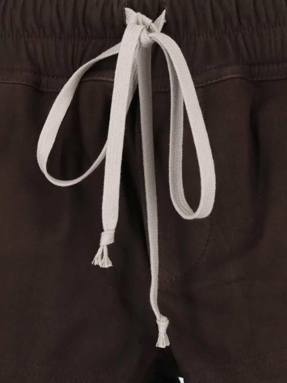 Rick Owens Women Leather Shorts - Fog Boxers RICK OWENS