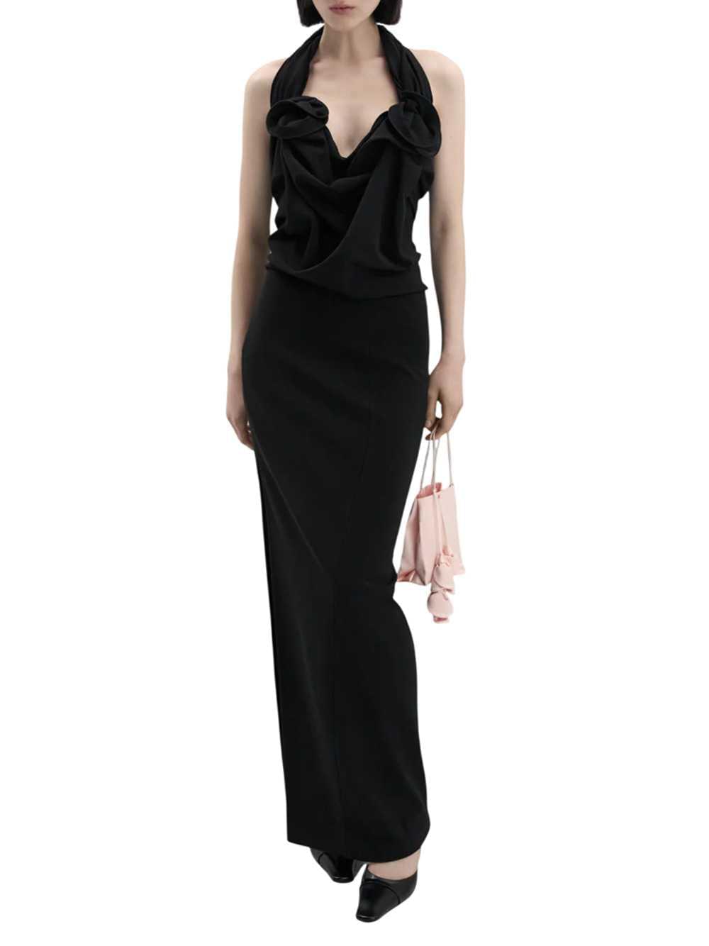 Magda Butrym Women Draped Halter-Neck Dress With Black Corset MAGDA BUTRYM