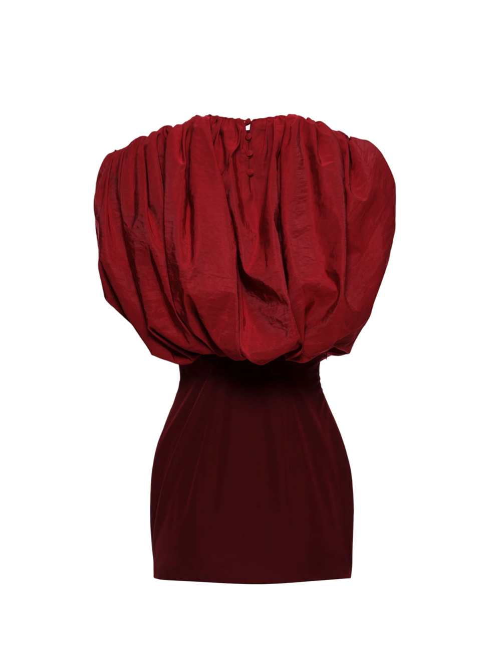 Magda Butrym Women Red Mini Dress With Ruched Bodice MAGDA BUTRYM