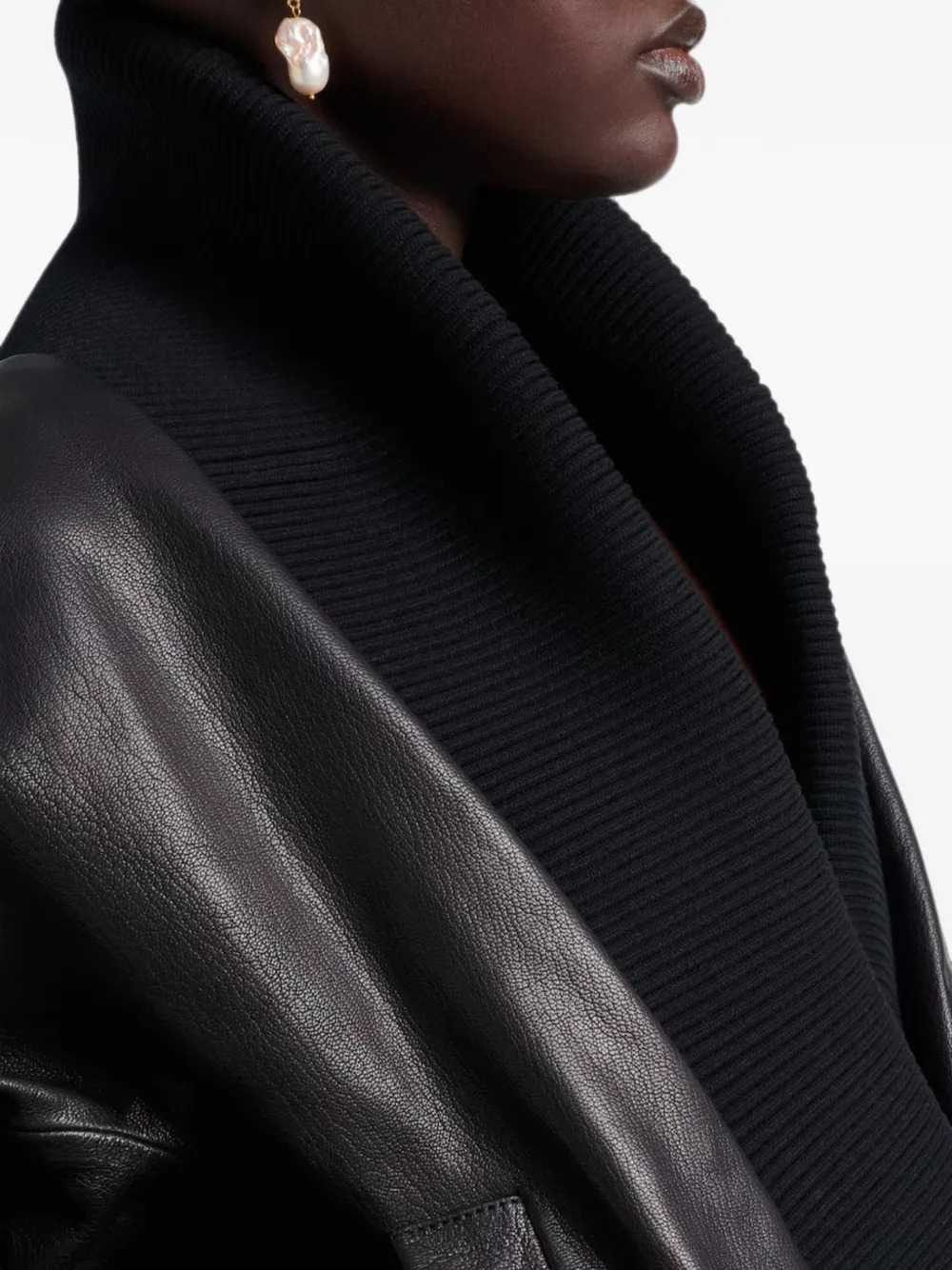 Magda Butrym Women Ribbed Leather Jacket MAGDA BUTRYM