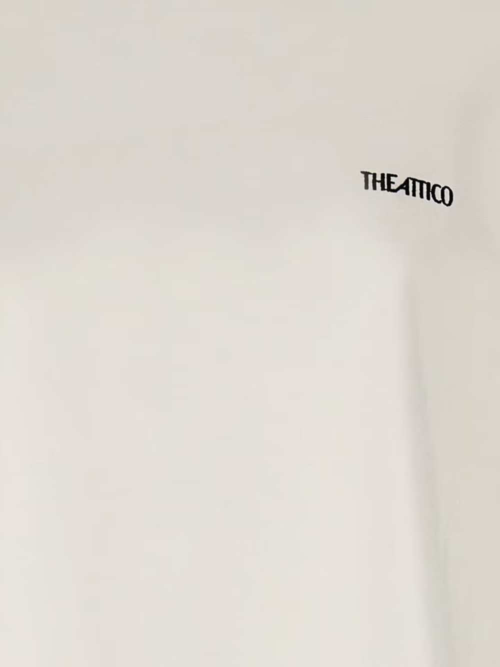 The Attico Women High-Neck T-Shirt With Logo Print THE ATTICO
