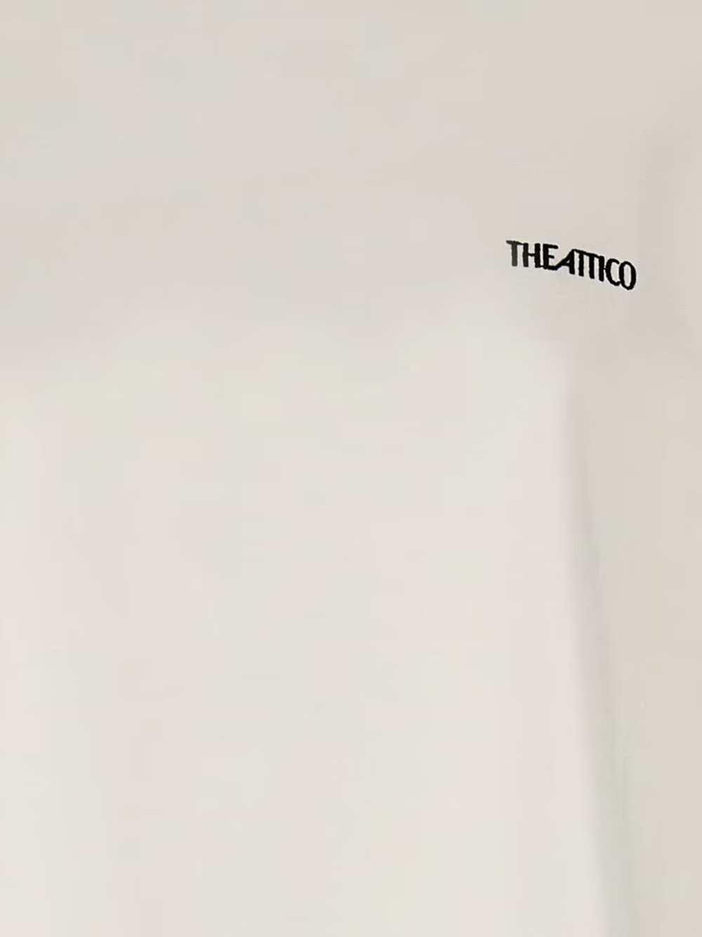 The Attico Women High-Neck T-Shirt With Logo Print THE ATTICO