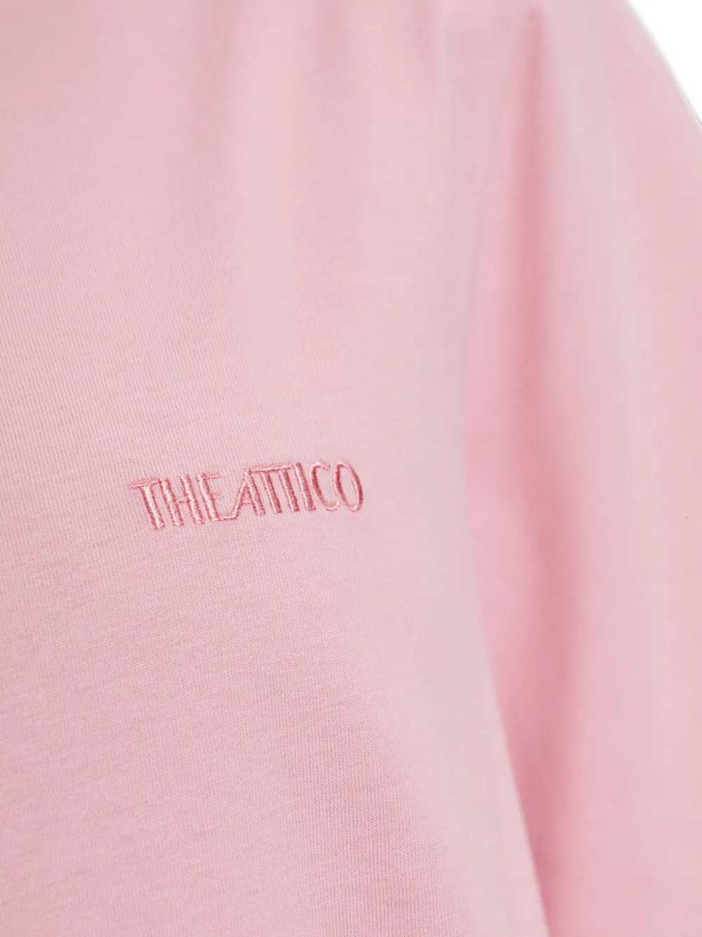 The Attico Women Logo-Print High-Neck T-Shirt THE ATTICO