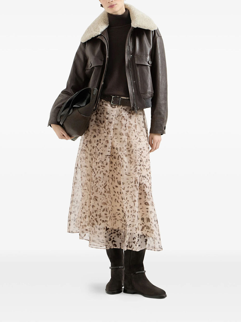 Brunello Cucinelli Women Cashmere Turtleneck Sweater With Monili BRUNELLO CUCINELLI