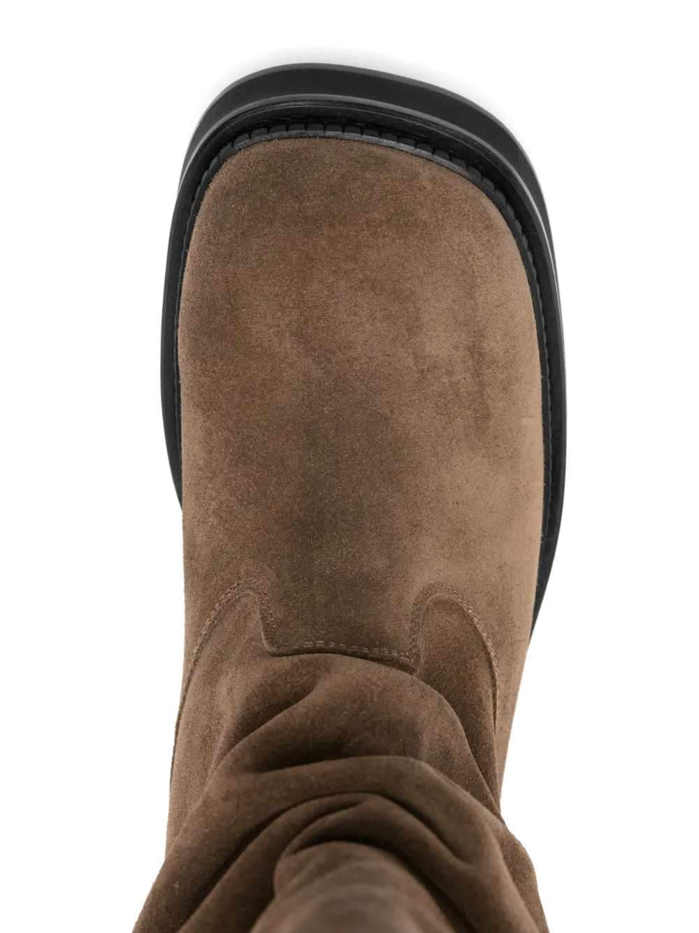 The Attico Women Robin Promenade Knee-High Suede Boots THE ATTICO