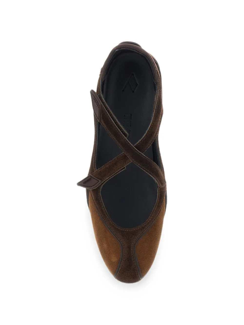 The Attico Women Suede Ballet Flats, Size 1 THE ATTICO