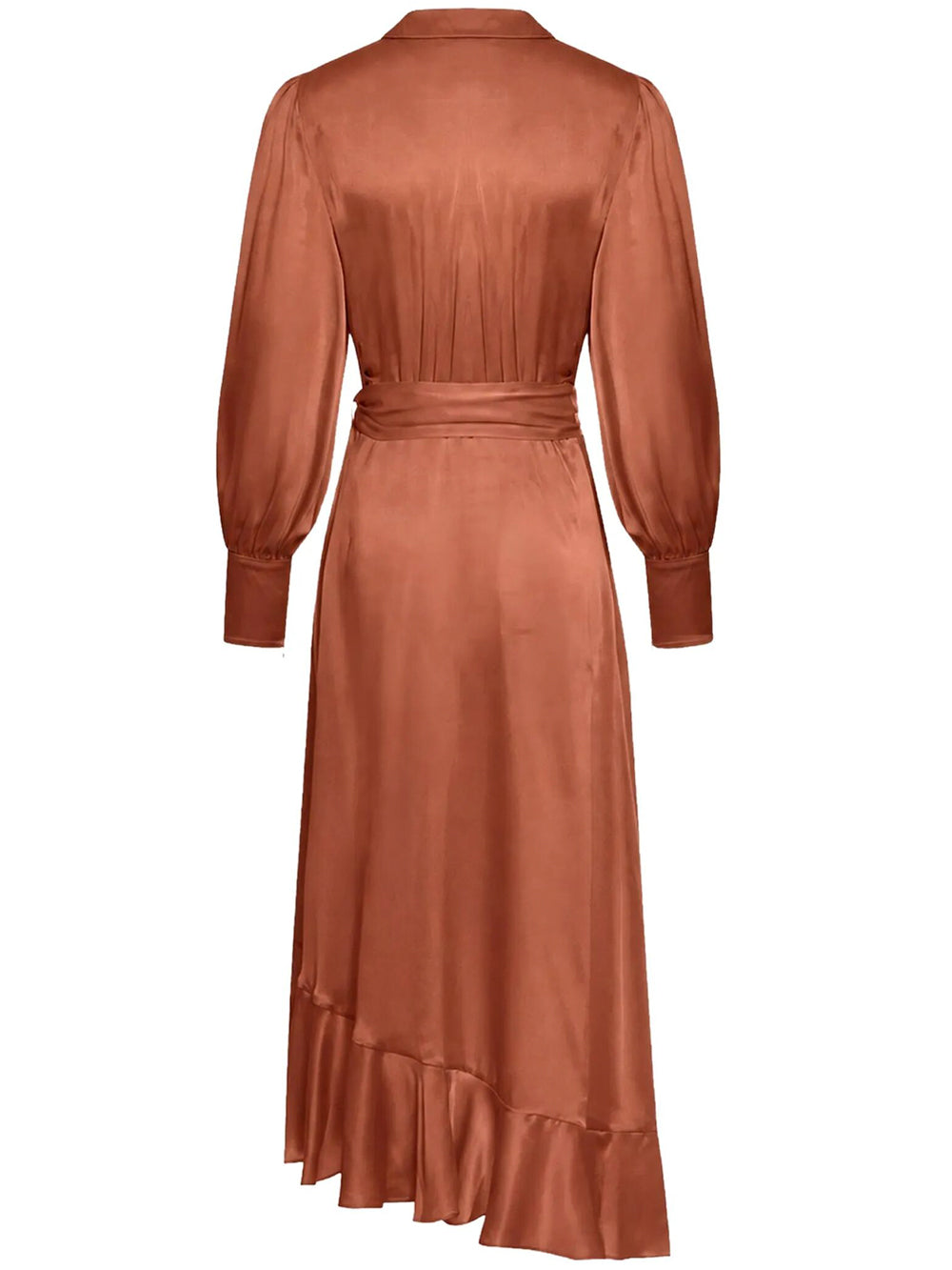 Zimmermann Women Silk Wrap Midi Dress ZIMMERMANN