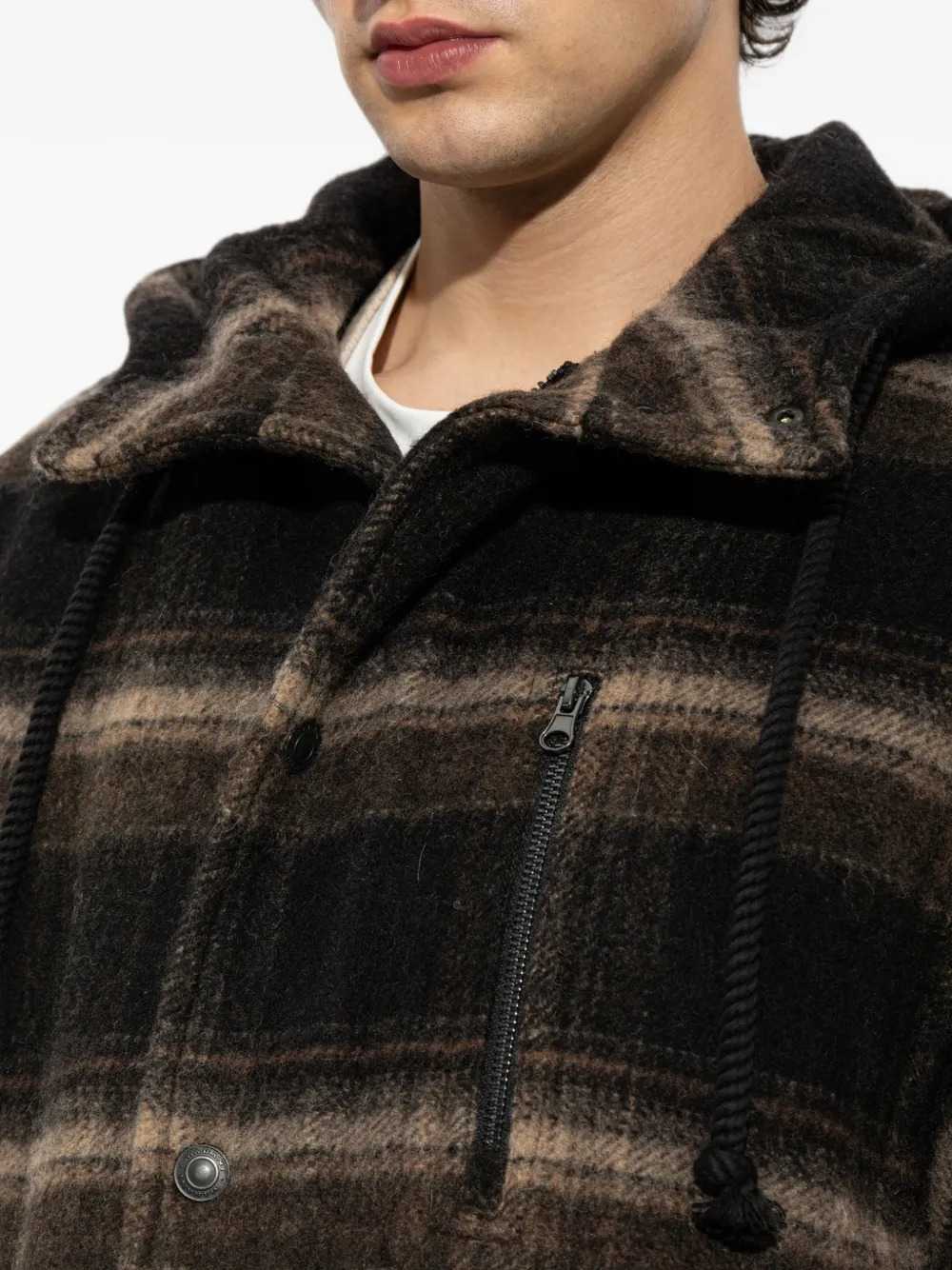 Marant Men Kiril Hooded Checked Jacket ISABEL MARANT