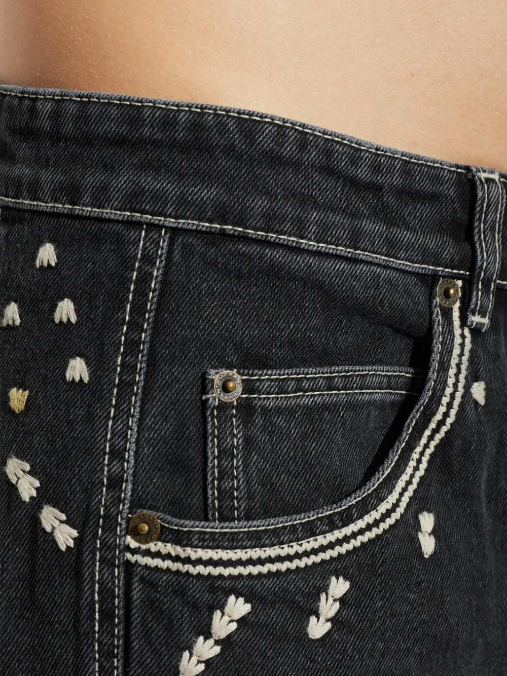 Marant Men Jorian Embroidered Jeans ISABEL MARANT