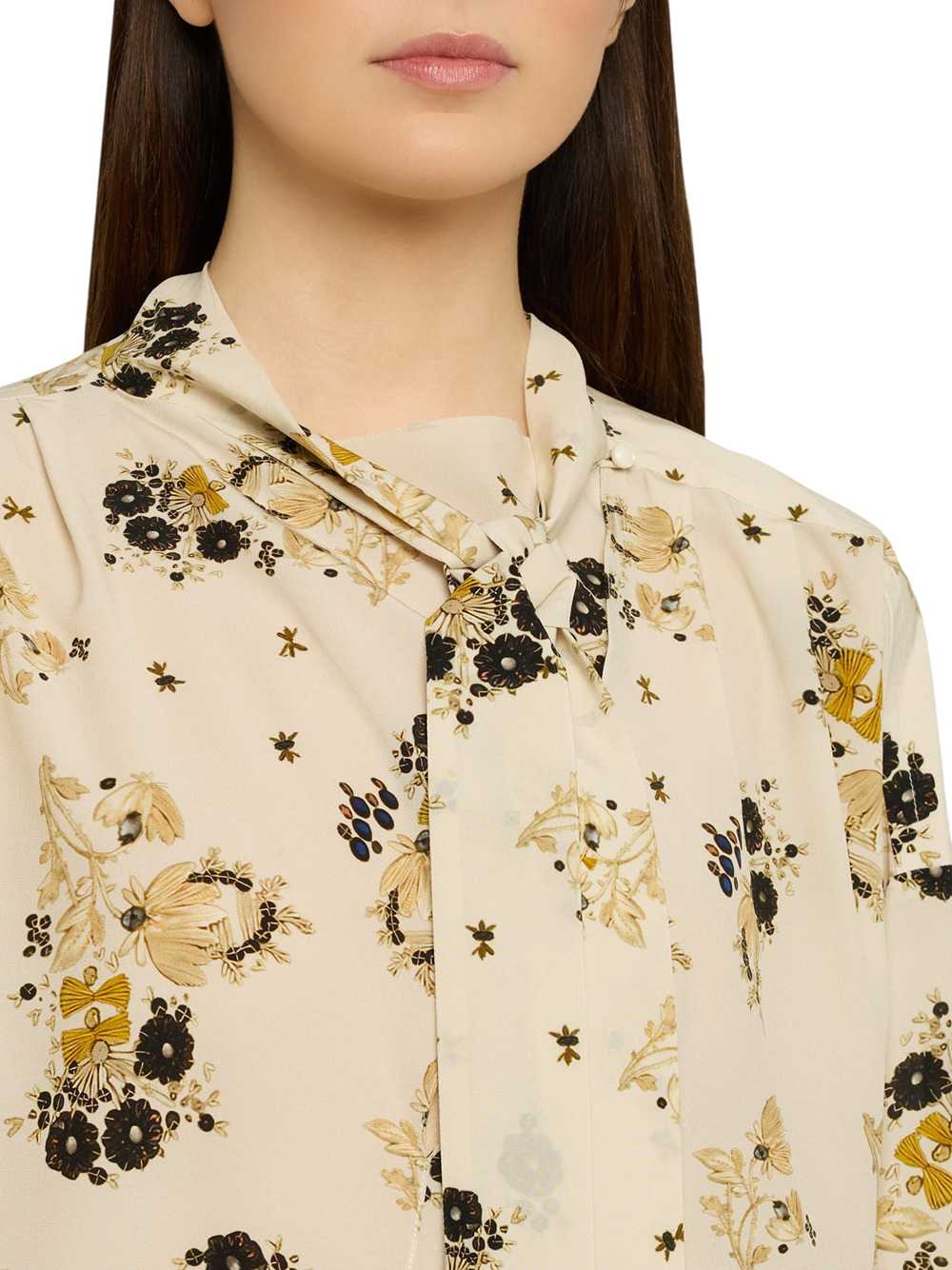 Marant Women Fedry Floral-Print Silk Blouse With Scarf-Style Neckline ISABEL MARANT