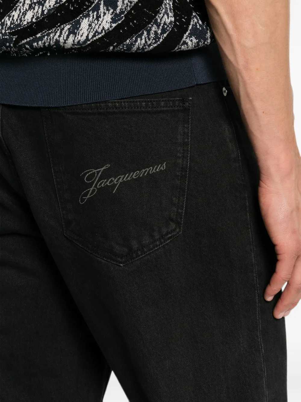 Jacquemus Men Straight-Leg Jeans With Embroidered Logo JACQUEMUS