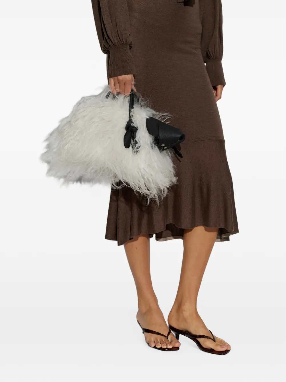 Jacquemus Women Small `Turismo` Bowling Bag In The Shape Of A Sheep, Made In Italy JACQUEMUS