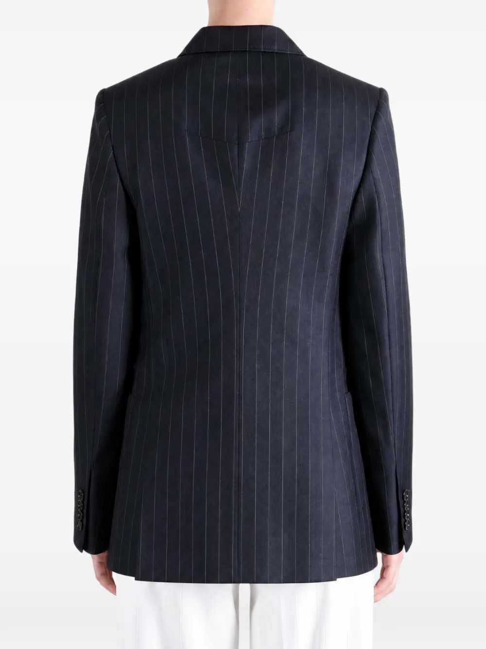 Givenchy Women Striped Wool Double-Breasted Jacket GIVENCHY