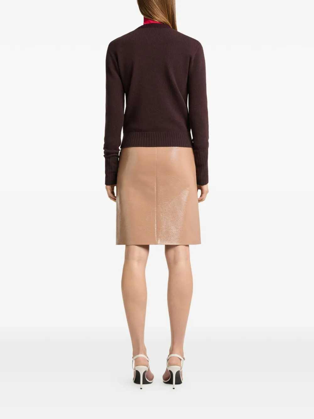 Courreges Women Flared Vinyl Skirt COURREGES