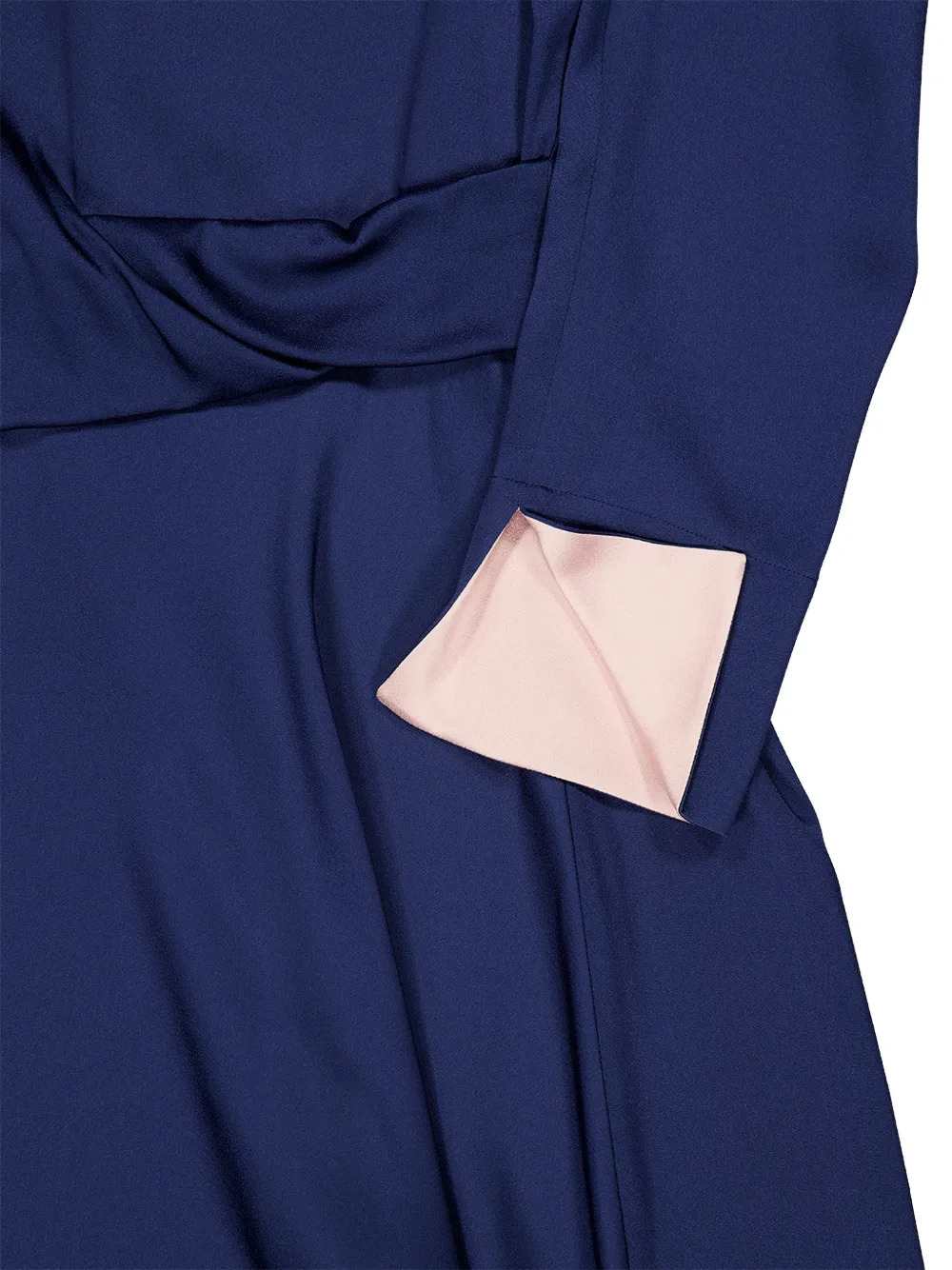 Stella Mccartney Women Satin-Finish Draped Midi Dress STELLA MCCARTNEY