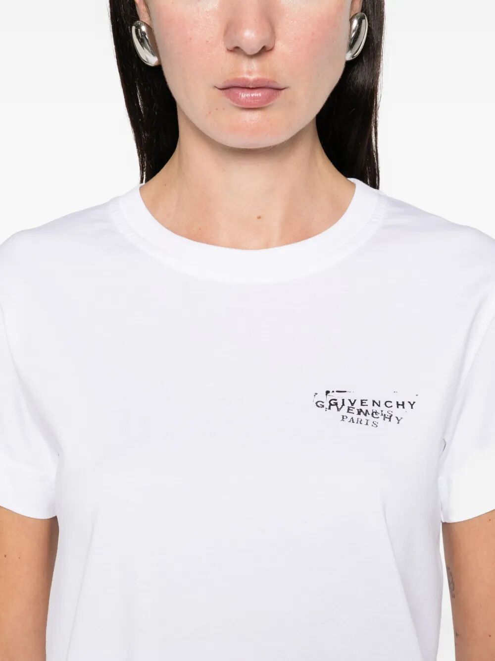 Givenchy Women Logo-Print Fitted T-Shirt GIVENCHY