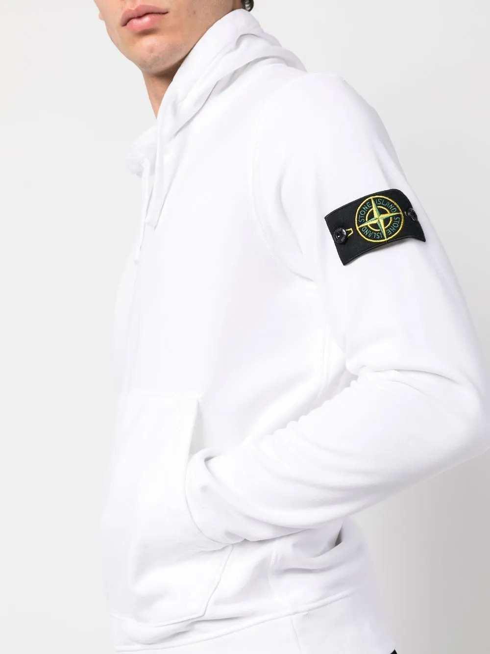 Stone Island Men Cotton Fleece Hoodie STONE ISLAND