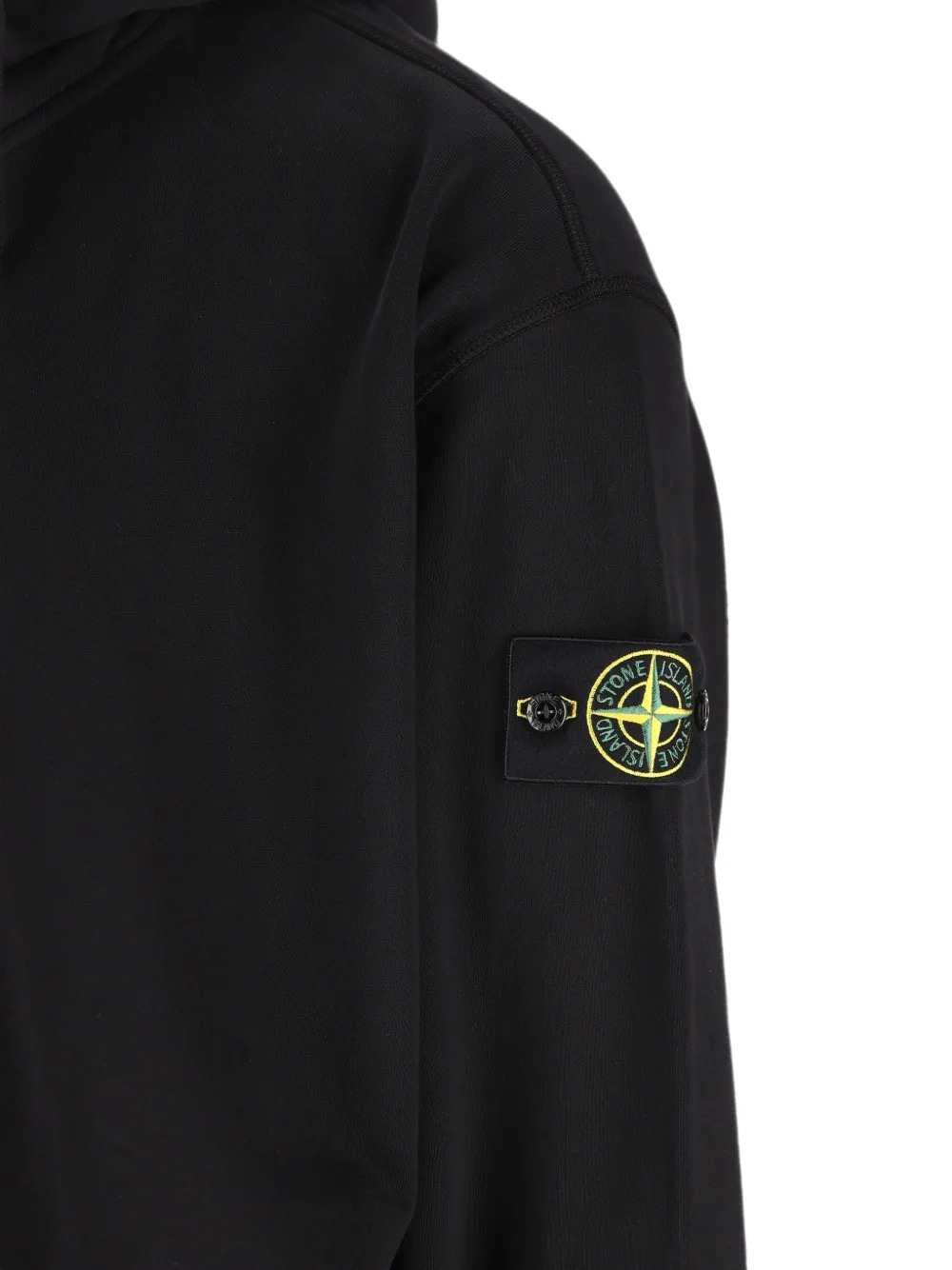 Stone Island Men Zip-Up Hoodie With Logo Appliqué STONE ISLAND