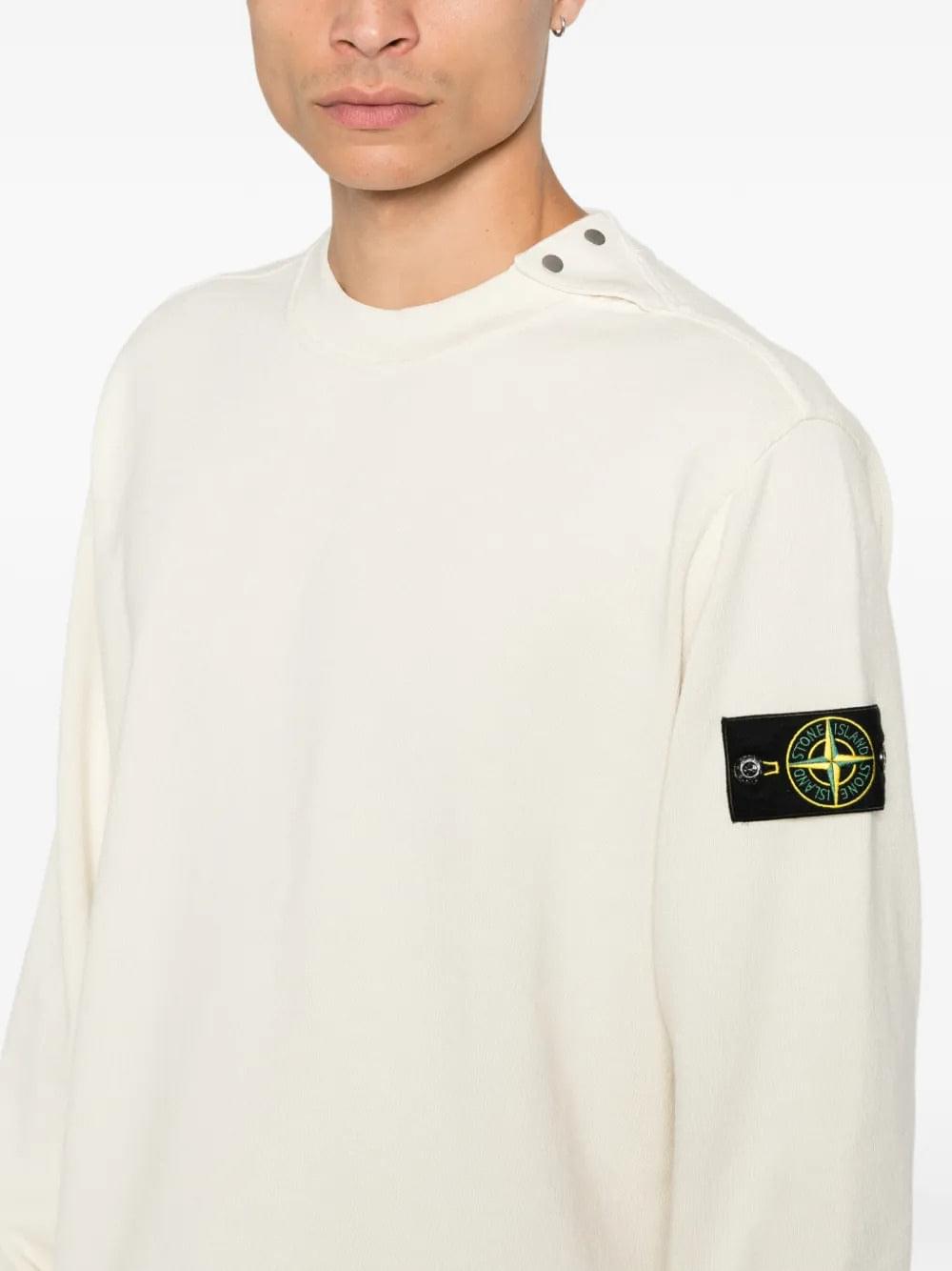 Stone Island Men Button-Detail Sweater With Logo Patch On The Shoulder STONE ISLAND