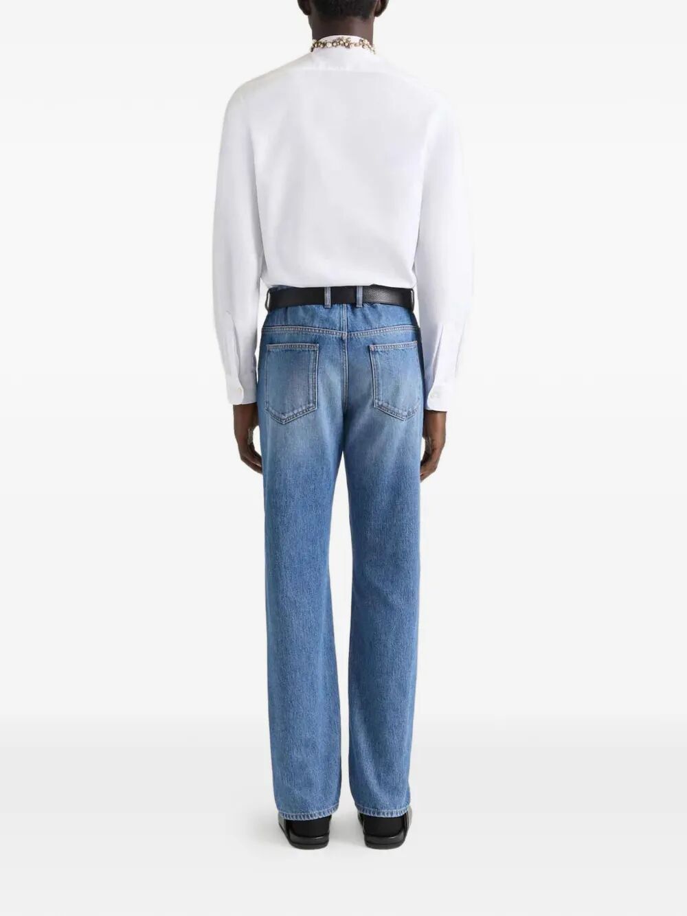 Givenchy Men Couture Seam Straight Fit Shadow Washed Jeans GIVENCHY