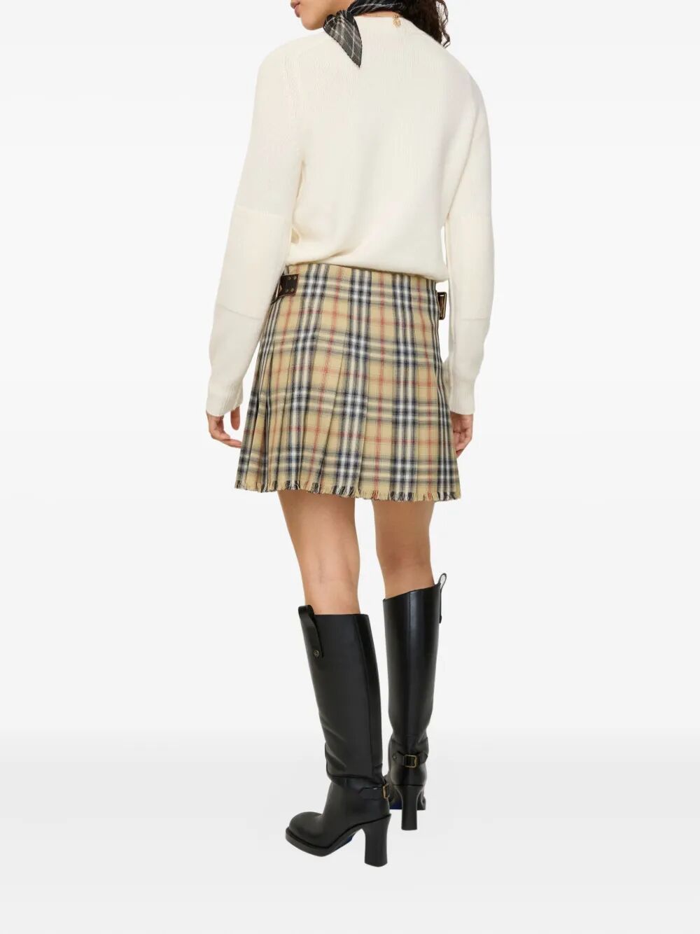 Burberry Women Check Wool Mini Kilt BURBERRY