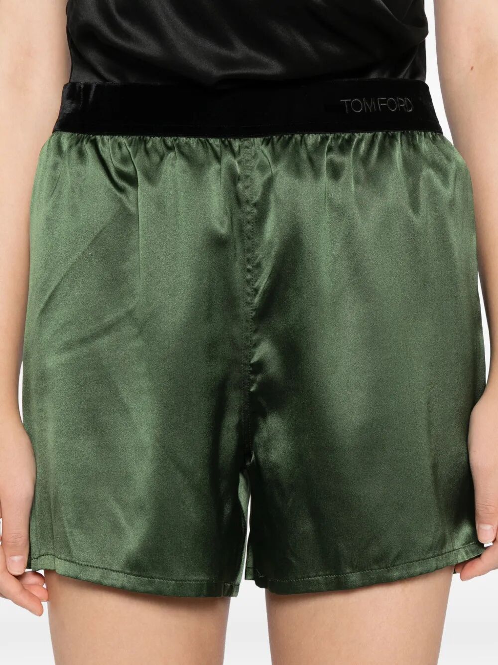 Tom Ford Women Stretch Silk Satin Shorts TOM FORD