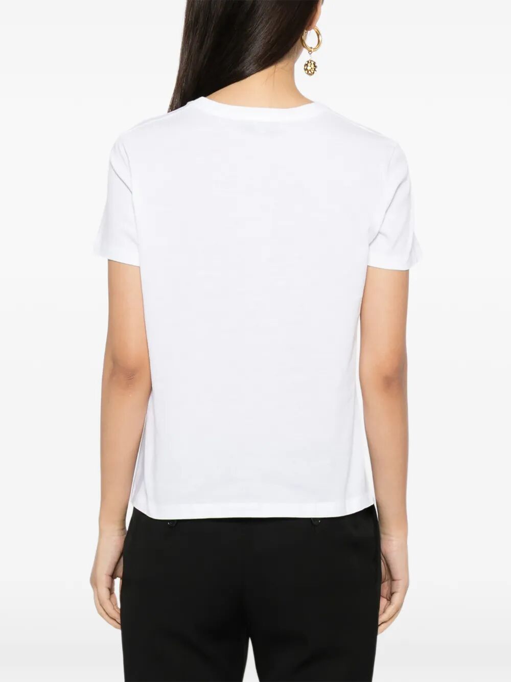 Tom Ford Women Cotton T-Shirt With Tf Logo Embroidery TOM FORD