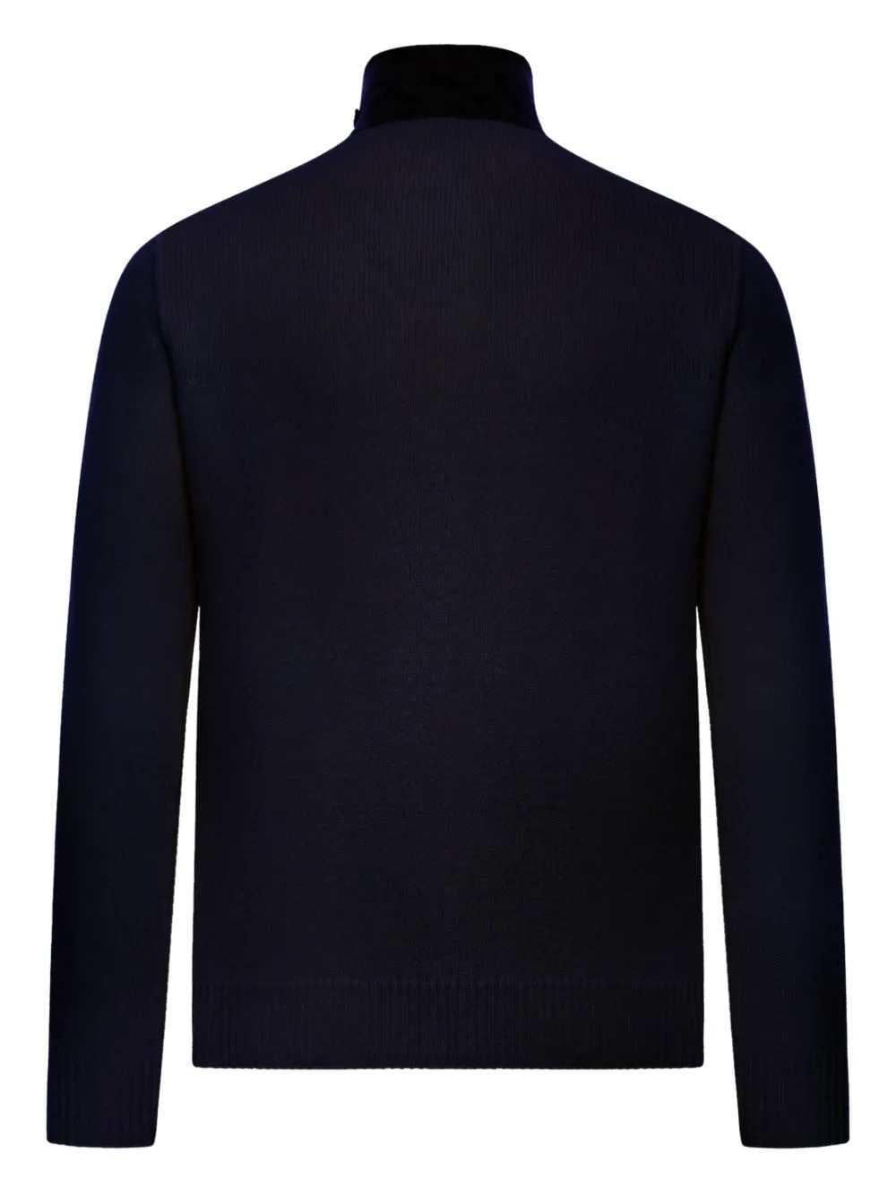 Stone Island Men High-Neck Wool Cardigan STONE ISLAND