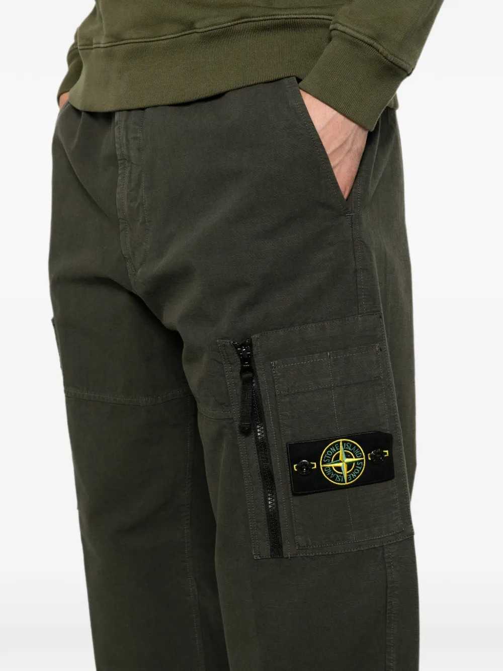 Stone Island Men Pantaloni Cargo Con Patch Logo STONE ISLAND