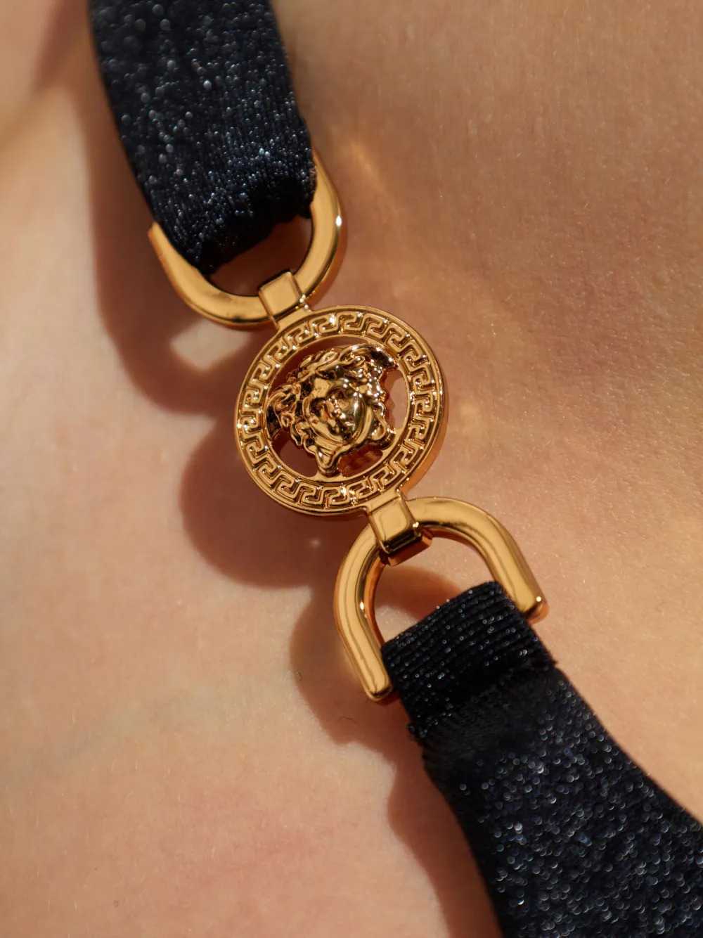 Versace Women Swimsuit With Ruched Details VERSACE