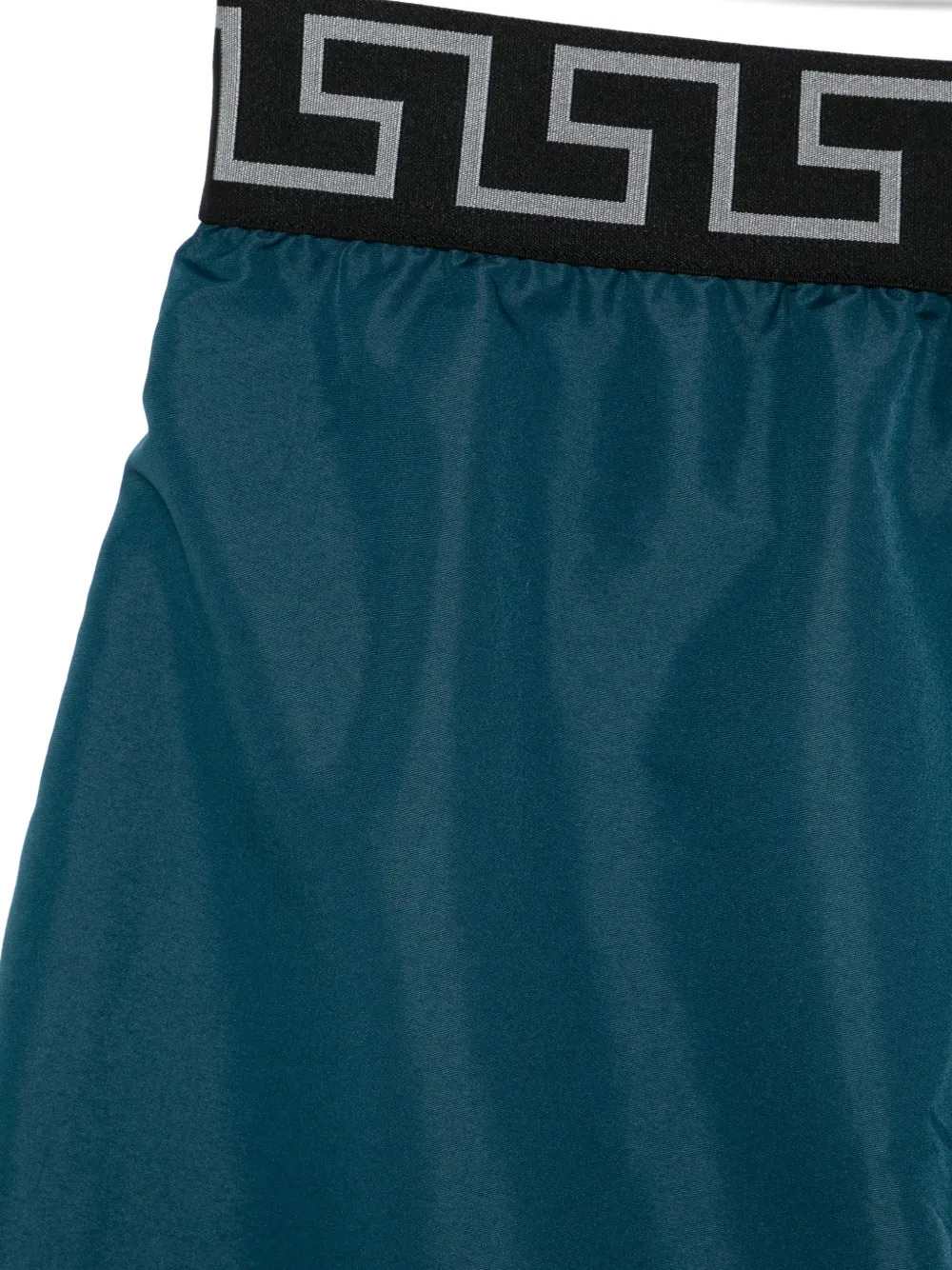 Versace Men Swim Shorts With Graphic Waistband VERSACE
