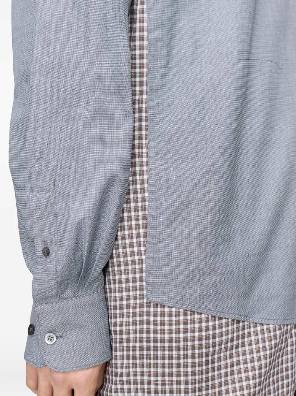 Maison Margiela Men Double-Layered Checked Shirt MAISON MARGIELA