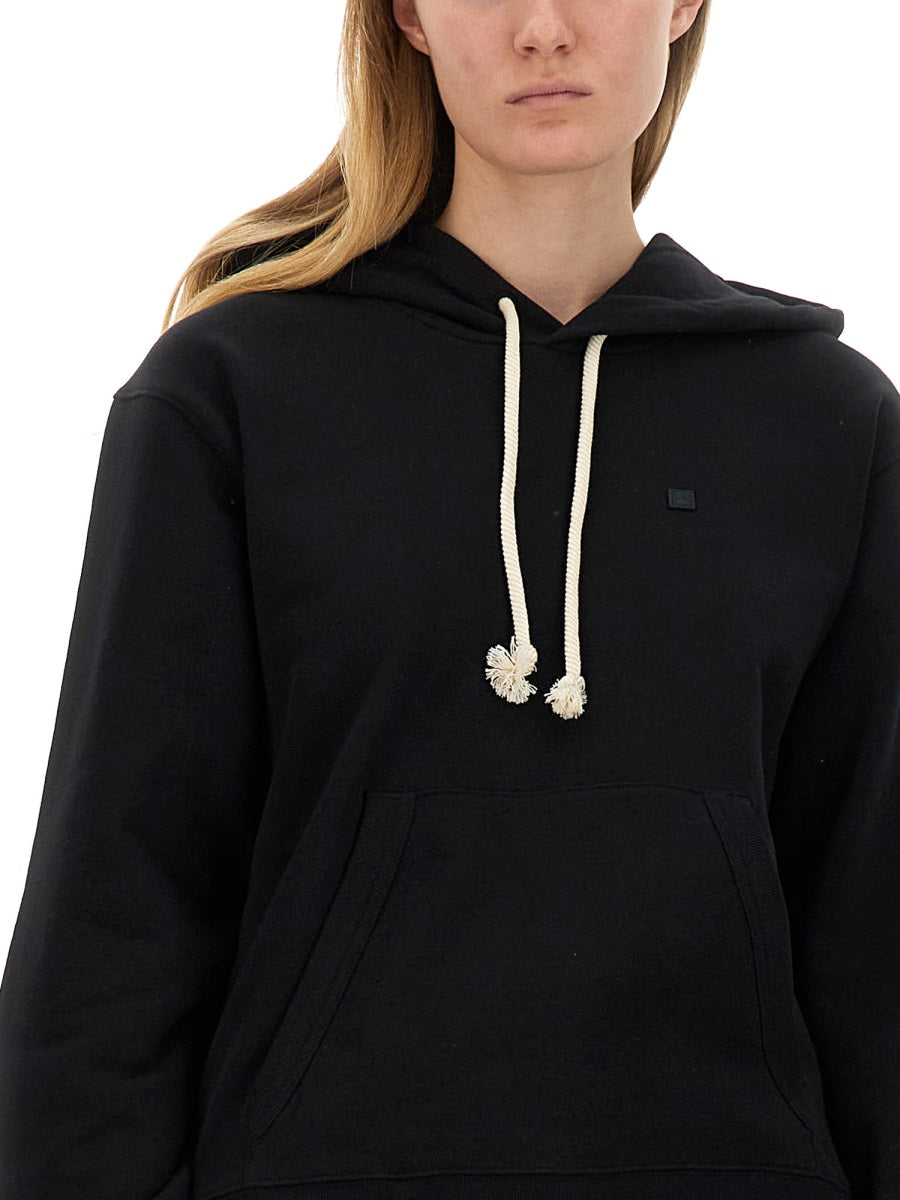 Acne Studios Women Sweatshirt With "Face" Patch ACNE STUDIOS
