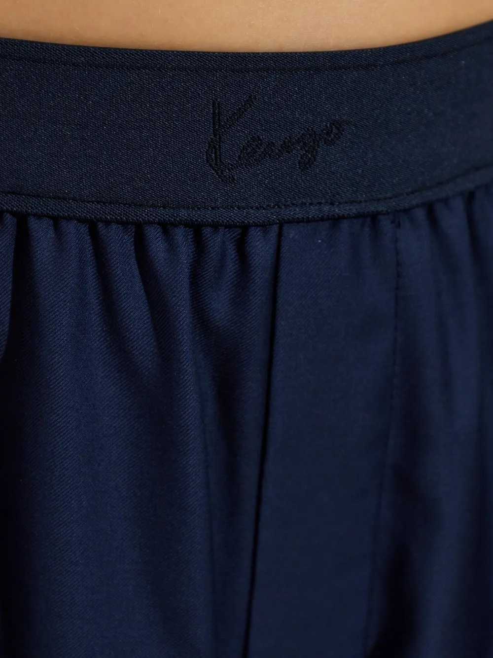 Kenzo Women Wool Trousers With Logo KENZO