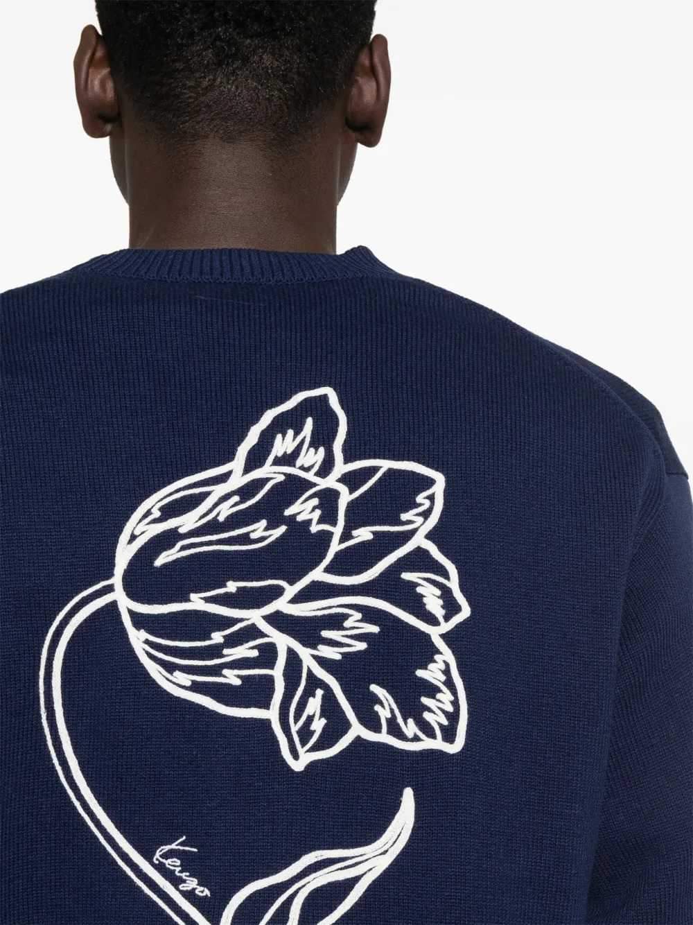 Kenzo Men Floral-Embroidered Cardigan KENZO