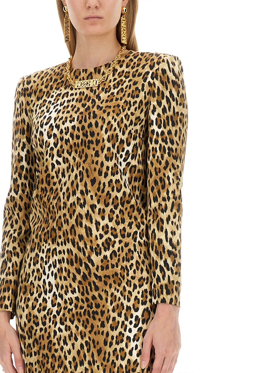 Moschino Women Dress With Animal Pattern MOSCHINO