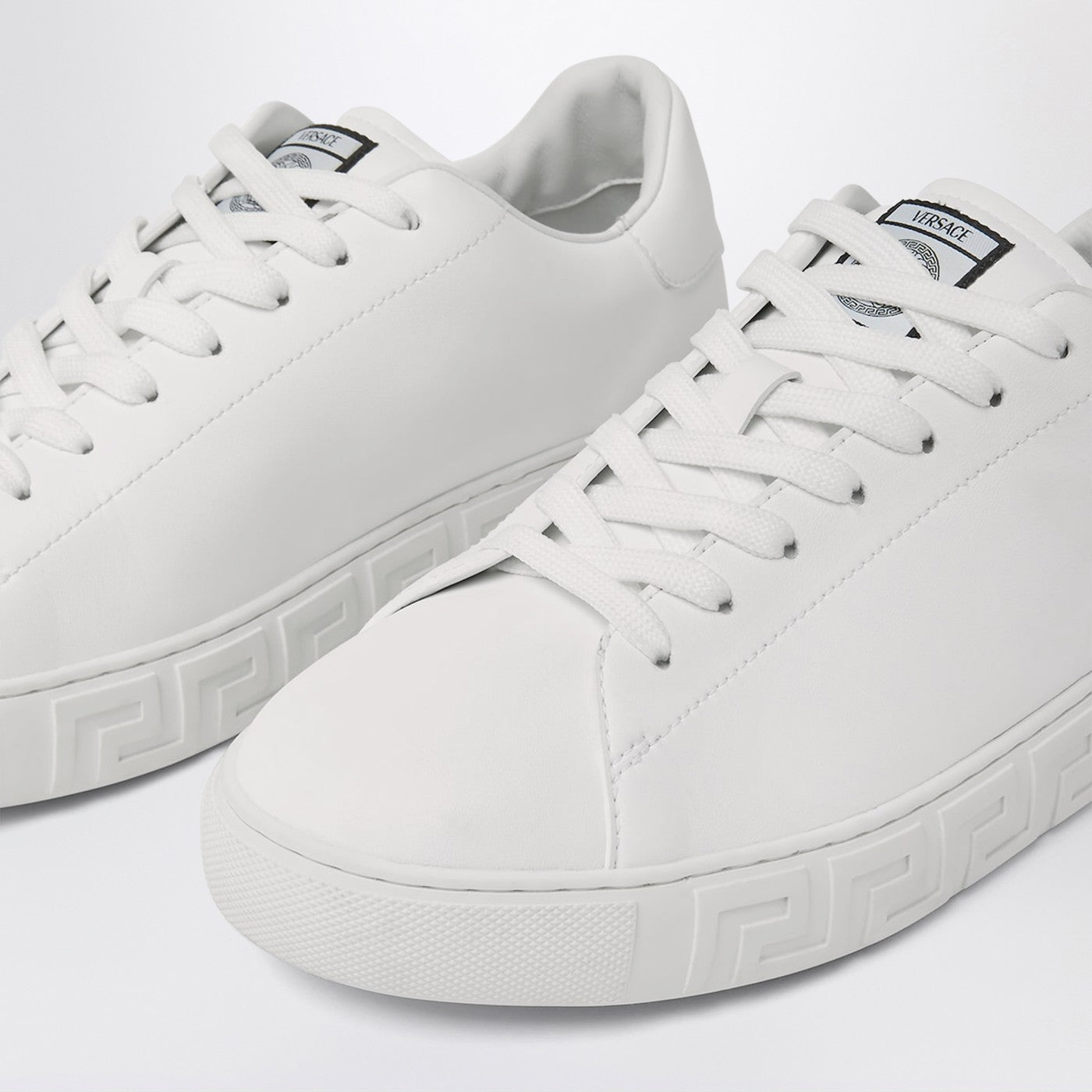 Versace White Greca Nylon Sneakers Men VERSACE
