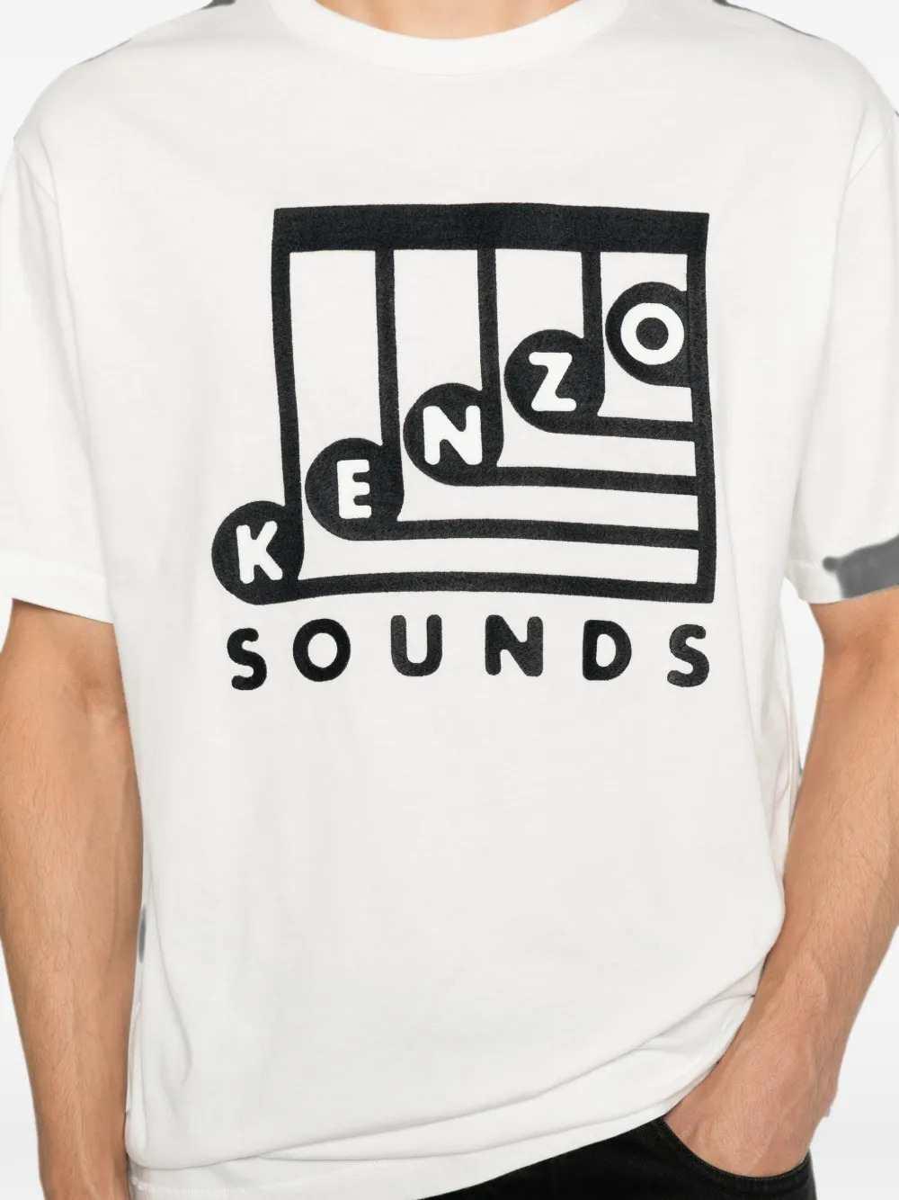 Kenzo Men Kenzo Sounds T-Shirt With Embroidery KENZO