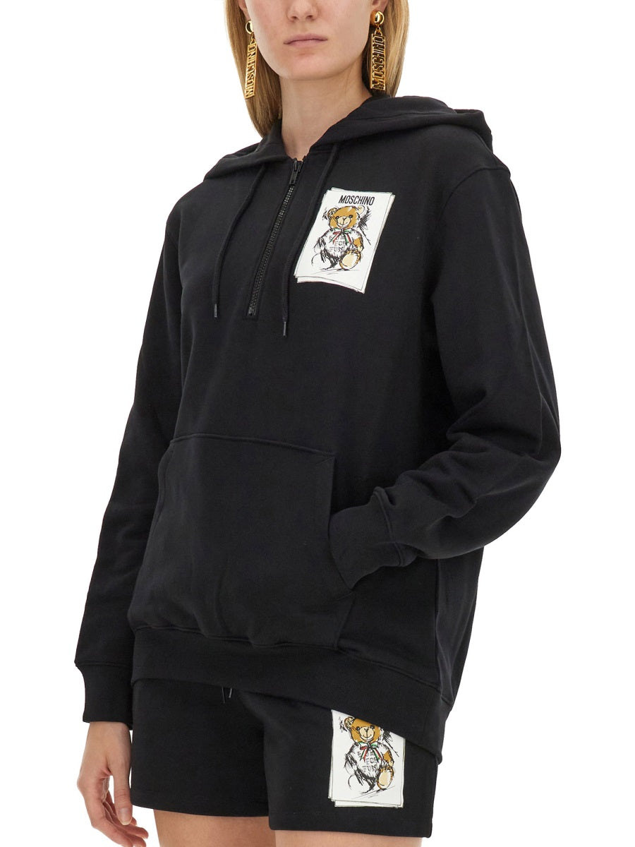 Moschino Women Sweatshirt With Logo Print MOSCHINO