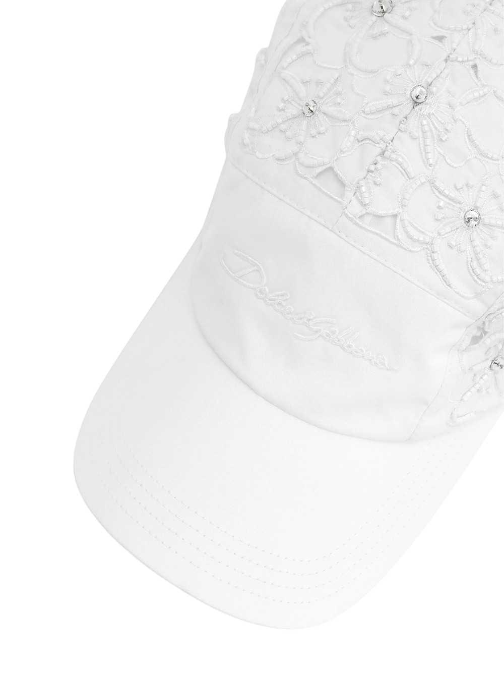 Dolce & Gabbana Women Drill Baseball Cap With Rhinestones DOLCE & GABBANA